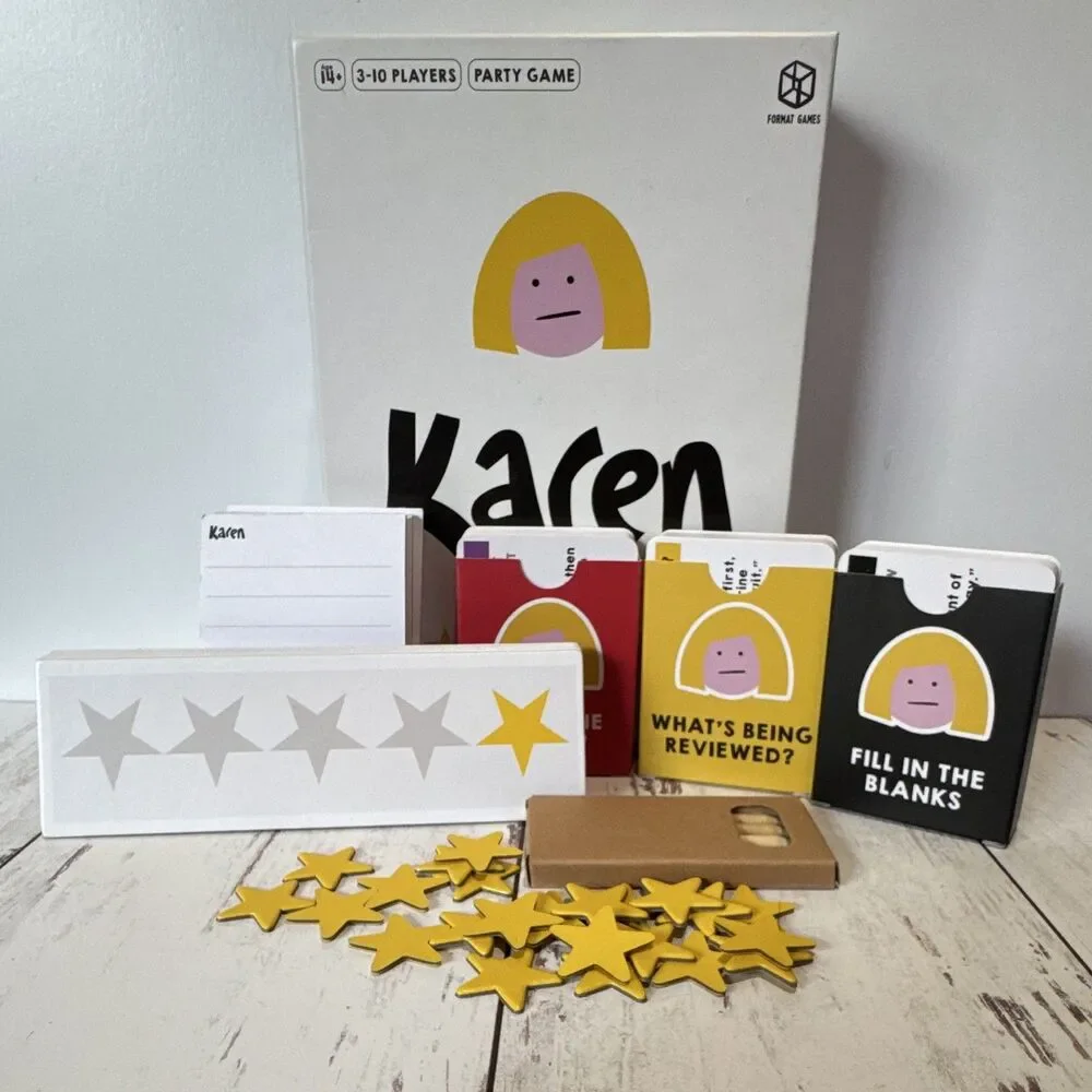 Karen Humor Party Card Game 3-10P Ages 14+ One Star Reviews 2021